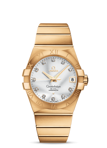 Omega Constellation Co-Axial 38 Yellow Gold / Silver